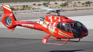 Airbus Helicopters H130 (EC130B4) Papillon Grand Canyon start up & take off at Boulder City