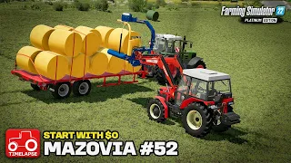 WRAP 'N' STACK!! [Mazovia Start With $0] FS22 Timelapse # 52