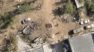 Уничтожение российских оккупантов с помощью украинского дрона