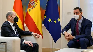 Bundeskanzler Scholz zu Antrittsbesuch in Spanien | AFP