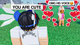 RIZZING AS A RICH DEEP VOICE E-BOY IN ROBLOX VOICE CHAT