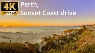 Perth Sunset Coast (4K drive)