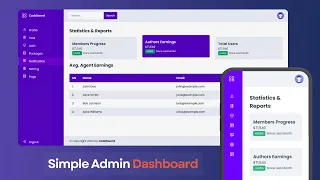 Create a Responsive Admin Dashboard with HTML and CSS | Responsive Admin Dashboard Using HTML CSS