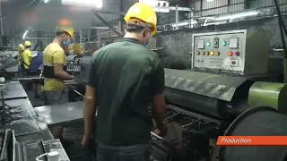 Amazing stainless steel cutlery manufacturing process in China. Skilled modern Chinese workers