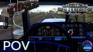 Delivery - Nebraska Preview with Moza TSW Truck Wheel (POV Triple Screen ATS Gameplay)