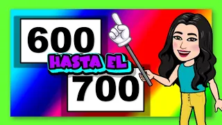 Los números del 600 al 700