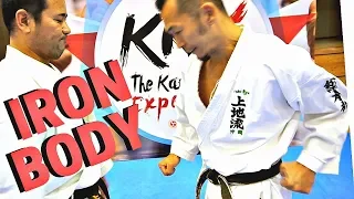 Karate "Iron Body" Conditioning by Okinawan Master (Uechi Kanji)