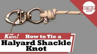How to tie a Halyard Shackle Knot