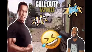 Arnold Schwarzenegger Plays COD WW2 (REACTION)