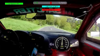 Bergrennen Schotten 2019 Onboard Marcel Gapp BMW e36 M3 4. Rennlauf 16. ADAC Bergpreis Schottenring