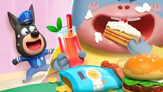 Don't Overeat | Healthy Habits for Kids | Kids Cartoon | Police Cartoon | Sheriff Labrador | BabyBus