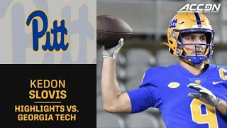 Pitt QB Kedon Slovis Highlights vs. Georgia Tech