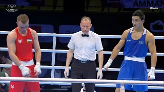 Fanat Kahramonov(uzb)-   Abilxan Amankul(kaz) 75kg ASIAN OCEANIAN QUALIFICATION TOKYO2020