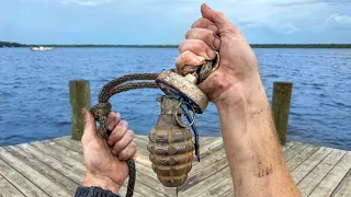 Magnet Fishing Unearths a Grenade, Leading to a Public Emergency!