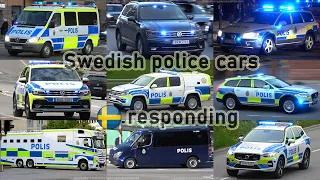 🚔 Police vehicles responding in Sweden (collection)