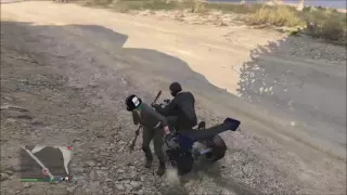 GTA 5, when you try to walk, but you're drunk