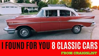 I FOUND FOR YOU 8 CLASSIC CARS FROM CRAIGSLIST -  FOR SALE BY OWNER!