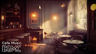 Crackling Fireplace & Relaxing Piano Jazz Music - Instrumental Piano Jazz at Coffee Shop Ambience