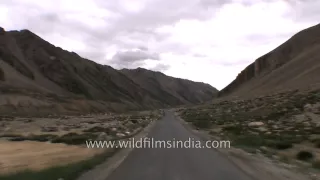 Driving from Sarchu to Pang on Manali-Leh highway   - Part 3