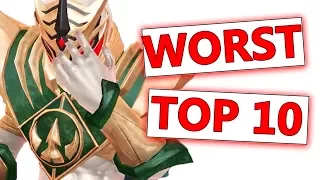 TOP 10 WORST Power Rangers | Power Rangers: Legacy Wars