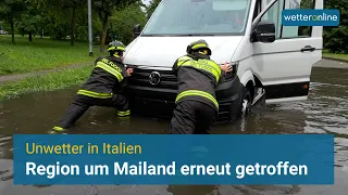 Mailand erneut von Unwetter getroffen