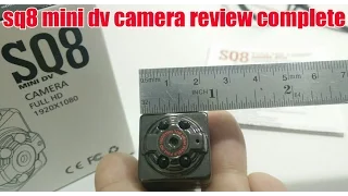 sq8 mini dv 1 INCH FULL HD new 2016 camera sample review complete video