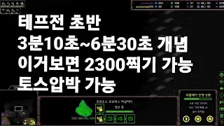 스타크래프트 테란 테프전 3분10초~6분30초까지 초반개념