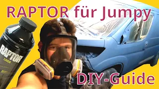 Raptorlack selber lackieren ┃ DIY Tutorial ┃ L1H1 Camperausbau #2