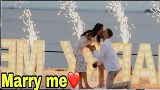 Baris Arduc propose elcin sangu and say marry me at sea side | YMS Creation