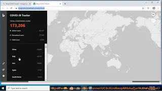 Track coronavirus with Bing COVID Tracker