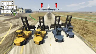 Grand Theft Auto V (Dock Handler vs Yellow Airplane) Dock Handler Stuck in Airplane - GTA 5 Video