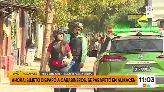 Sujeto escapa de fiscalización y dispara a Carabineros en Pudahuel | Tu Día | Canal 13