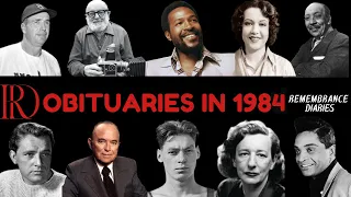 Obituaries in 1984 - Famous Celebrities/personalities we've Lost in 1984 - Eps-1