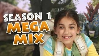 Dino Dana |  Season 1 Clip Megamix | Michela Luci, Saara Chaudry