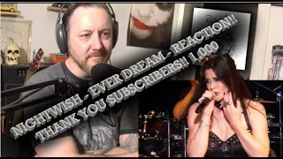 NIGHTWISH - EVER DREAM - REACTION!!  plus 1,000 sub thank you!! (also my mic is too quiet)