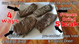PERFECT Freeze Dried Steak (4 Different Ways) & Rehydration Tips!