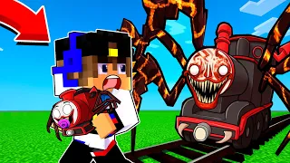 МЫ ВСТРЕТИЛИ СТРАШНЫЙ ПОЕЗД ПАУК Choo Choo Charles в МАЙНКРАФТ ДЕВУШКА ВИДЕО ТРОЛЛИНГ MINECRAFT