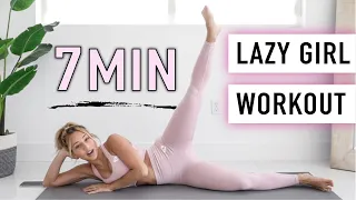 LAZY GIRL Full Body WORKOUT - 7 min. (NO JUMPING)