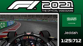 F1 2021 Saudi Arabia World Record & Setup (1:25.712)