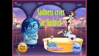 Inside out sadness cries at her dentist visit-Inside out kids games