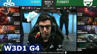Cloud 9 vs FlyQuest | Week 3 Day 1 S10 LCS Spring 2020 | C9 vs FLY W3D1