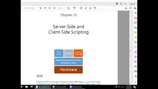 Web development ch23 client and server side scripting and beginning of JavaScript