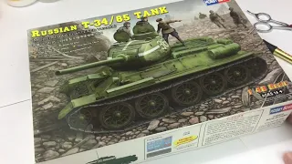 HobbyBoss T34/85 1/48 | Unboxing | Model Kit