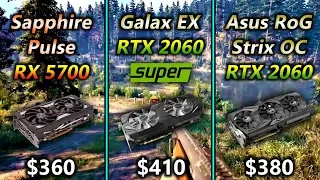 RX 5700 vs RTX 2060 SUPER vs RTX 2060 | Tested in 19 PC Games in 1080p and 1440p