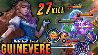 27 Kills!! Guinevere New Build (PLEASE TRY) - Build Top 1 Global Guinevere ~ MLBB