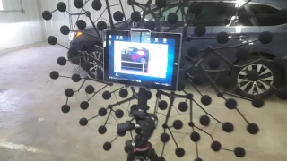 Leakage detection on a car with acoustic camera