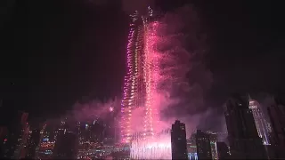 Dubai New Year's Eve Amazing Fireworks Burj Khalifa 1080p