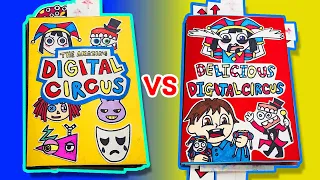 Amazing Digital Circus🎪 vs Delicious Pomni Game Book🍖 (Blind Bag + Paper Play)