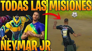 COMO HACER TODAS LAS MISIONES DE NEYMAR FORTNITE - COMO CONSEGUIR LA SKIN DE NEYMAR - DESAFIOS