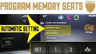 How to Program GM Auto Memory Seats and Auto Easy Exit to Your Key Fob